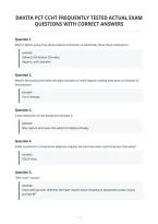 Davita Final Exam&NewLine;Updated Actual Questions With Correct&NewLine;Answers