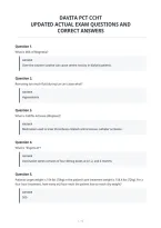 Davita Pct Ccht Frequently Tested Actual Exam&NewLine;Questions With Correct Davita Pct Ccht Frequently Tested Actual Exam&NewLine;Questions With Correct Answers&NewLine;Answers&NewLine;
