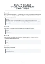 Davita Pct Final Exam&NewLine;Questions With Verified Answers Latest Update