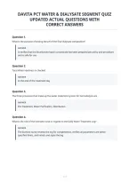 Davita Pct Final Exam&NewLine;Updated Actual Questions And&NewLine;Correct Answers