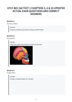 Gtcc Bio 168 Test 2 Chapters 5&comma; 6 & 10 Updated&NewLine;Actual Exam Questions And Correct&NewLine;Answers&NewLine;