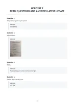 Hcb Test 2&NewLine;Exam Questions And Answers Latest Update