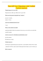 BUNDLE OF Nurs 629 QUESTIONS WITH VERIFIED CORRECT ANSWERS