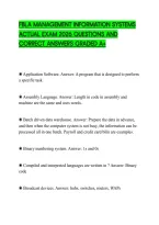 Fbla Management Information Systems&NewLine;Actual Exam 2026 Questions And&NewLine;Correct Answers Graded A&plus;