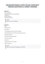 Delegation Basics Latest Actual Exam With&NewLine;Verified Questions & Correct Answers