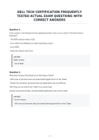 Dell Tech Certification Frequently&NewLine;Tested Actual Exam Questions With&NewLine;Correct Answers