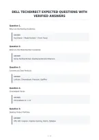 Dell Techdirect Expected Questions With&NewLine;Verified Answers