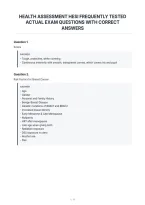 Health Assessment Hesi Frequently Tested&NewLine;Actual Exam Questions With Correct&NewLine;Answers&NewLine;