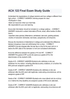 ACA 122 Final Exam Study Guide