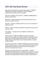 ACA 122 Final Exam Review Guide
