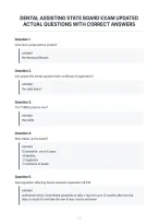 Dental Assisting State Board Exam Updated&NewLine;Actual Questions With Correct Answers