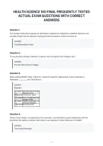 Health Science 100 Final Frequently Tested&NewLine;Actual Exam Questions With Correct&NewLine;Answers&NewLine;