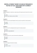 Dental Hygiene Theory Ii Exam &num;2 Frequently&NewLine;Tested Actual Questions With Correct&NewLine;Answers&NewLine;