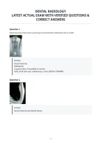 Dental Radiology&NewLine;Latest Actual Exam With Verified Questions &&NewLine;Correct Answers