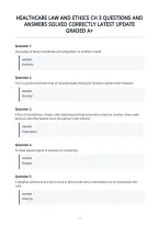 Healthcare Law And Ethics Ch 3 Questions And&NewLine;Answers Solved Correctly Latest Update&NewLine;Graded A&plus;&NewLine;