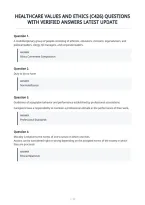 Healthcare Values And Ethics &lpar;C426&rpar; Questions&NewLine;With Verified Answers Latest Update