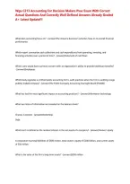 Wgu C213 Accounting For Decision Makers Pvac Exam With Correct Actual Questions And Correctly Well Defined Answers Already Graded A&plus; Latest Update&excl;&excl;&excl;