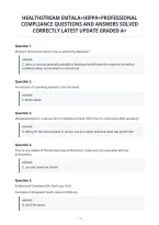 Healthstream Emtala&plus;Hippa&plus;Professional&NewLine;Compliance Questions And Answers Solved&NewLine;Correctly Latest Update Graded A&plus;