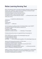 Relias Learning Nursing Test Study Guide