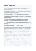 Relias Nursing Flashcards Study Guide