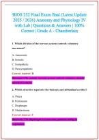 BIOS 252 Lab Practical Practice Exam Questions and Answers 2026-2027