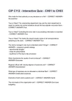 CIP C112 Claims Management Interactive Quiz for Chapters 1&ndash;3 with Practice Questions&comma; Answers and Study Review