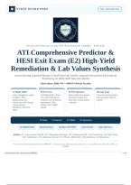 ATI Comprehensive Predictor & HESI Exit Exam &lpar;E2&rpar; High-Yield Remediation & Lab Values Synthesis