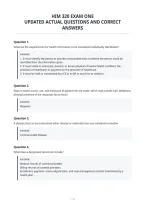 Him 320 Exam One&NewLine;Updated Actual Questions And Correct&NewLine;Answers