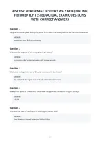 Hist 052 Northwest History Wa State &lpar;Online&rpar;&NewLine;Frequently Tested Actual Exam Questions&NewLine;With Correct Answers&NewLine;