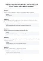 History Final Exam Chapter 8 Updated Actual&NewLine;Questions With Correct Answers&NewLine;