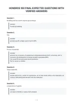 Hondros 160 Final Expected Questions With&NewLine;Verified Answers
