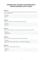 Hondros Nur 150 Exam 2 Questions With&NewLine;Verified Answers Latest Update&NewLine;