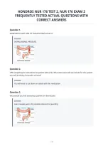 Hondros Nur 176 Test 2&comma; Nur 176 Exam 2&NewLine;Frequently Tested Actual Questions With&NewLine;Correct Answers