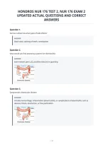 Hondros Nur 176 Test 2&comma; Nur 176 Exam 2&NewLine;Updated Actual Questions And Correct&NewLine;Answers&NewLine;