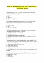 CompTIA IT Fundamentals Exam Study Guide 2026-2027 - Accurate and Verified