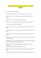 Drexel Final Exam Study Guide NUR 550 - A&plus; Graded Solutions