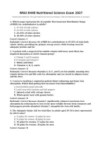 WGU D440 Nutritional Science OA Exam Actual 2026&sol;2027 with Detailed Rationales &vert; Complete Exam-Style Questions &vert; Pass Guaranteed &ndash; A&plus; Graded&NewLine;&NewLine;