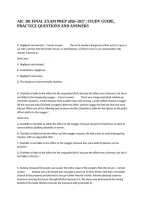 Aic 301 Final Exam Prep 2026&ndash;2027 &vert; Study Guide&comma; Practice Questions And Answers