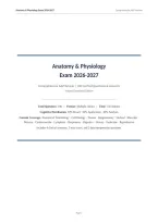 Anatomy Physiology Exam Comprehensive A&P Review Actual 2026&sol;2027 with Detailed Rationales &vert; Complete Exam-Style Questions &vert; Pass Guaranteed &ndash; A&plus; Graded&NewLine;&NewLine;