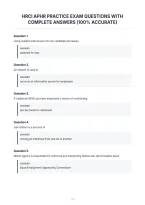 Hrci Aphr Practice Exam Questions With&NewLine;Complete Answers &lpar;100&percnt; Accurate&rpar;
