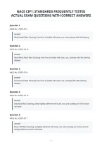 Nace Cip1 Standards Frequently Tested Actual Exam Questions With Correct Answers
