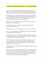 Forensics TSA Study Guide Resource - Accurate and Verified