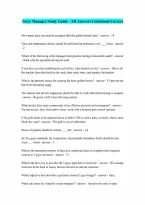 Guys Manager Study Guide - All Answers Confirmed Correct