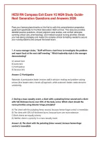 HESI RN Compass Exit Exam V2 NGN Study Guide&colon; Next Generation Questions and Answers