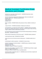 &NewLine;Medical Assistant Certification Exam Questions and Answers&NewLine;
