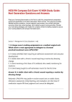 HESI RN Compass Exit Exam V2 NGN Study Guide&colon; Next Generation Questions and Answers