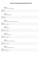 Esther Park Shadow Health Abdominal Pain Comprehensive Case Study Review