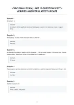 Hvac Final Exam&comma; Unit 12 Questions With&NewLine;Verified Answers Latest Update&NewLine;