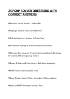 Agpcnp Solved Questions With&NewLine;Correct Answers