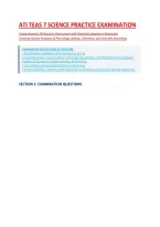 ATI TEAS 7 Science Exam Questions With Accurate Answers 100&percnt; Guarantee Pass 2026&sol;2027